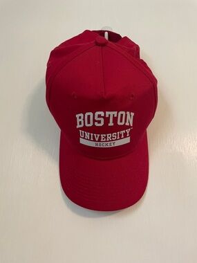 Boston University Hockey Red baseball hat